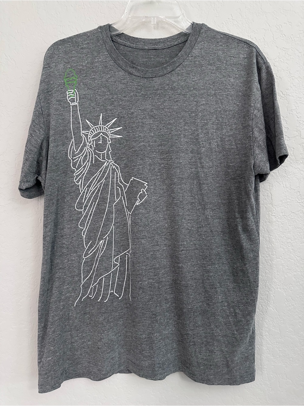 Shake Shack Statue of Liberty NY Short Sleeve Tee Size Medium Gray